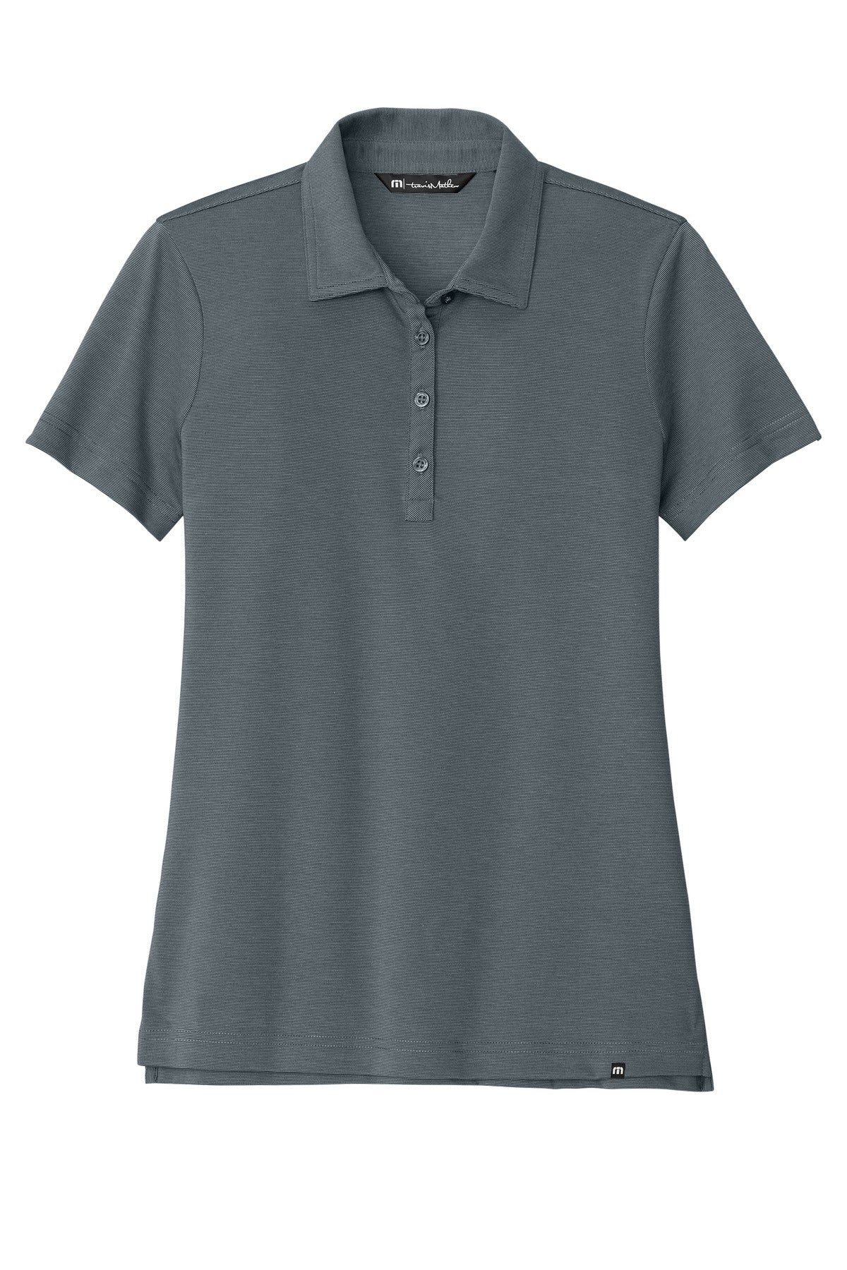 Custom Embroidered TravisMathew Polos/Knits in Blue Nights Heather