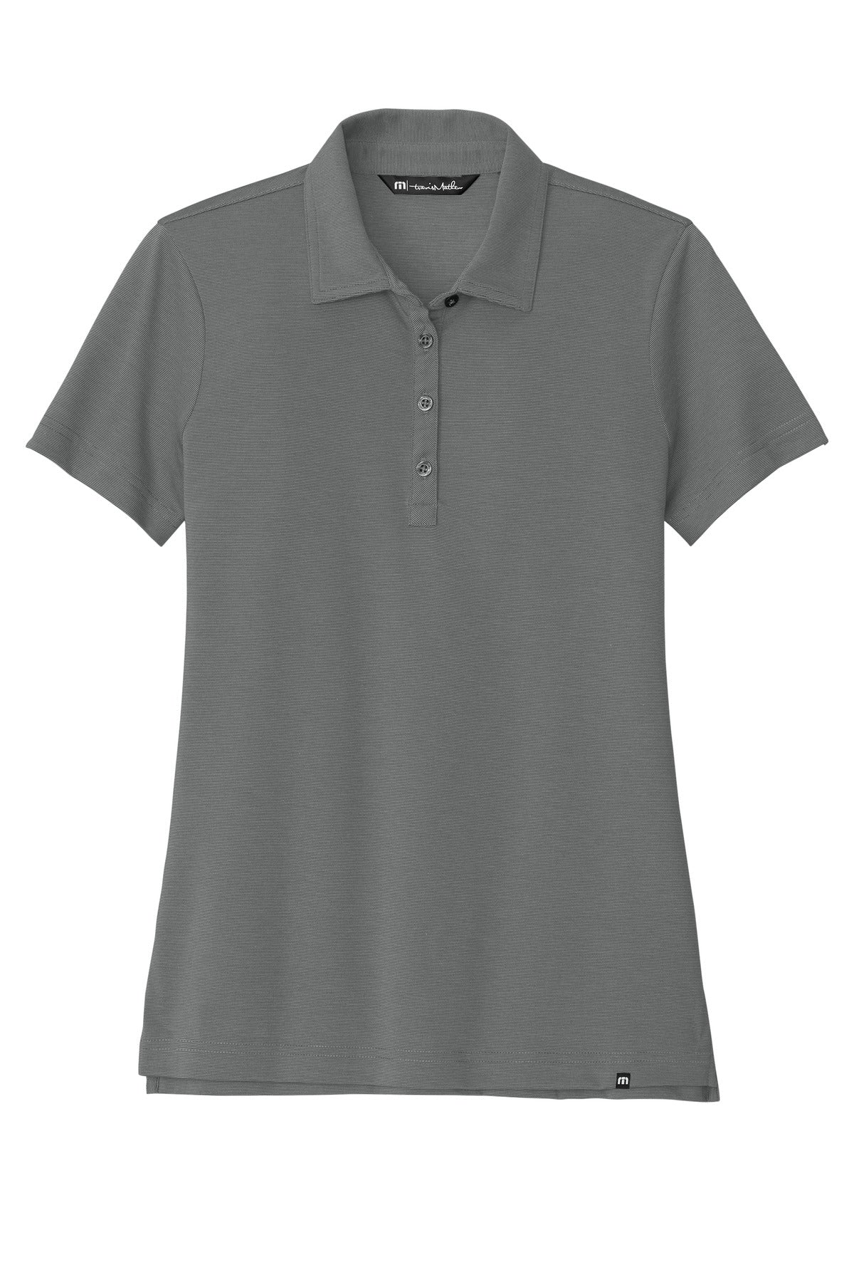Custom Embroidered TravisMathew Polos/Knits in Dark Grey Heather