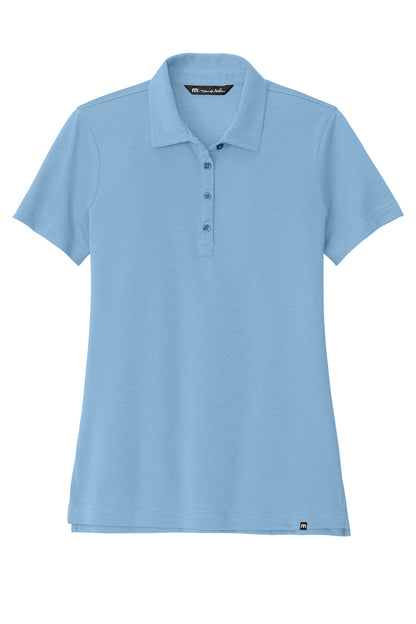 Custom Embroidered TravisMathew Polos/Knits in Strong Blue Heather