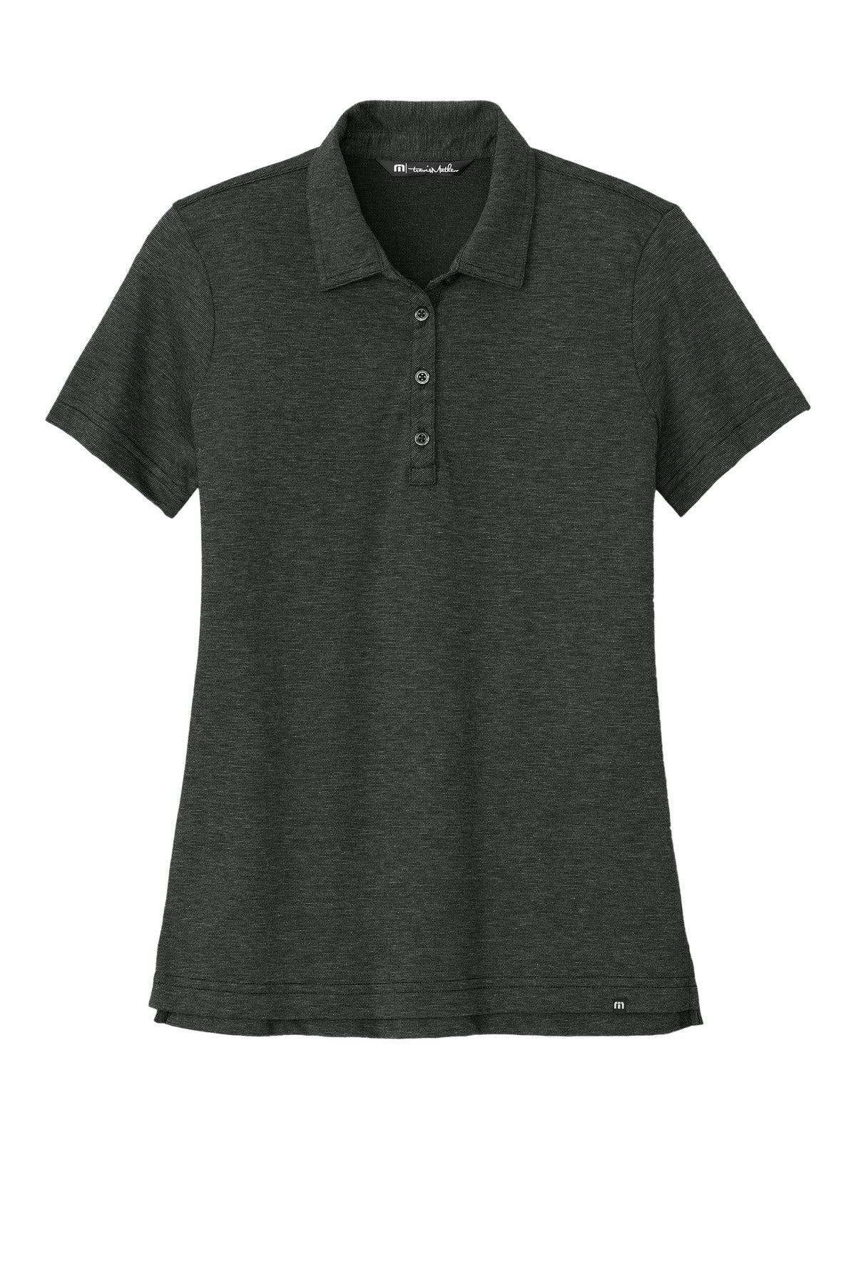 Custom Embroidered TravisMathew Polos/Knits in Black Heather