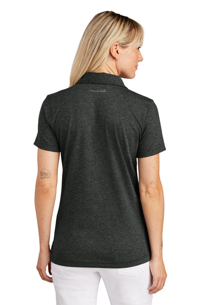 Custom Embroidered TravisMathew Women's Sunnyvale Polo TM1LD005,Black Heather