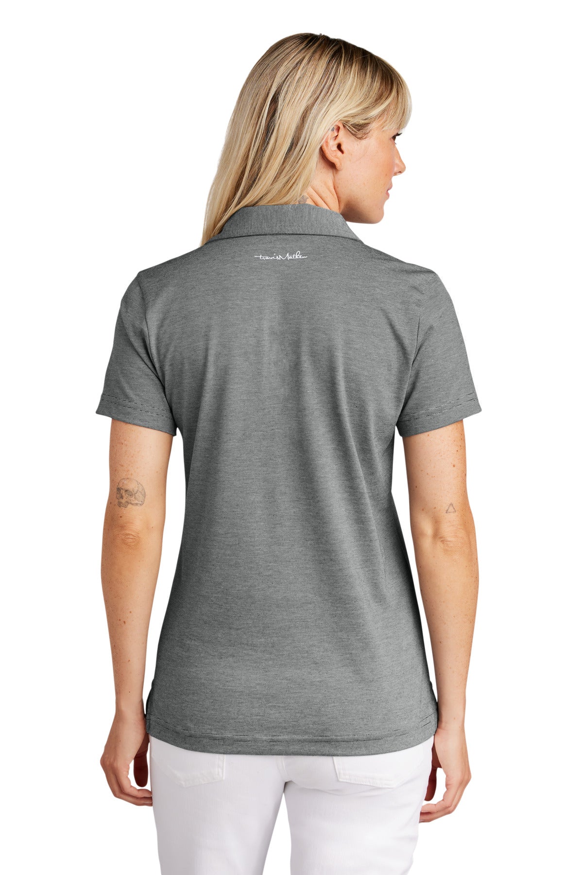Custom Embroidered TravisMathew Women's Sunnyvale Polo TM1LD005,Dark Grey Heather
