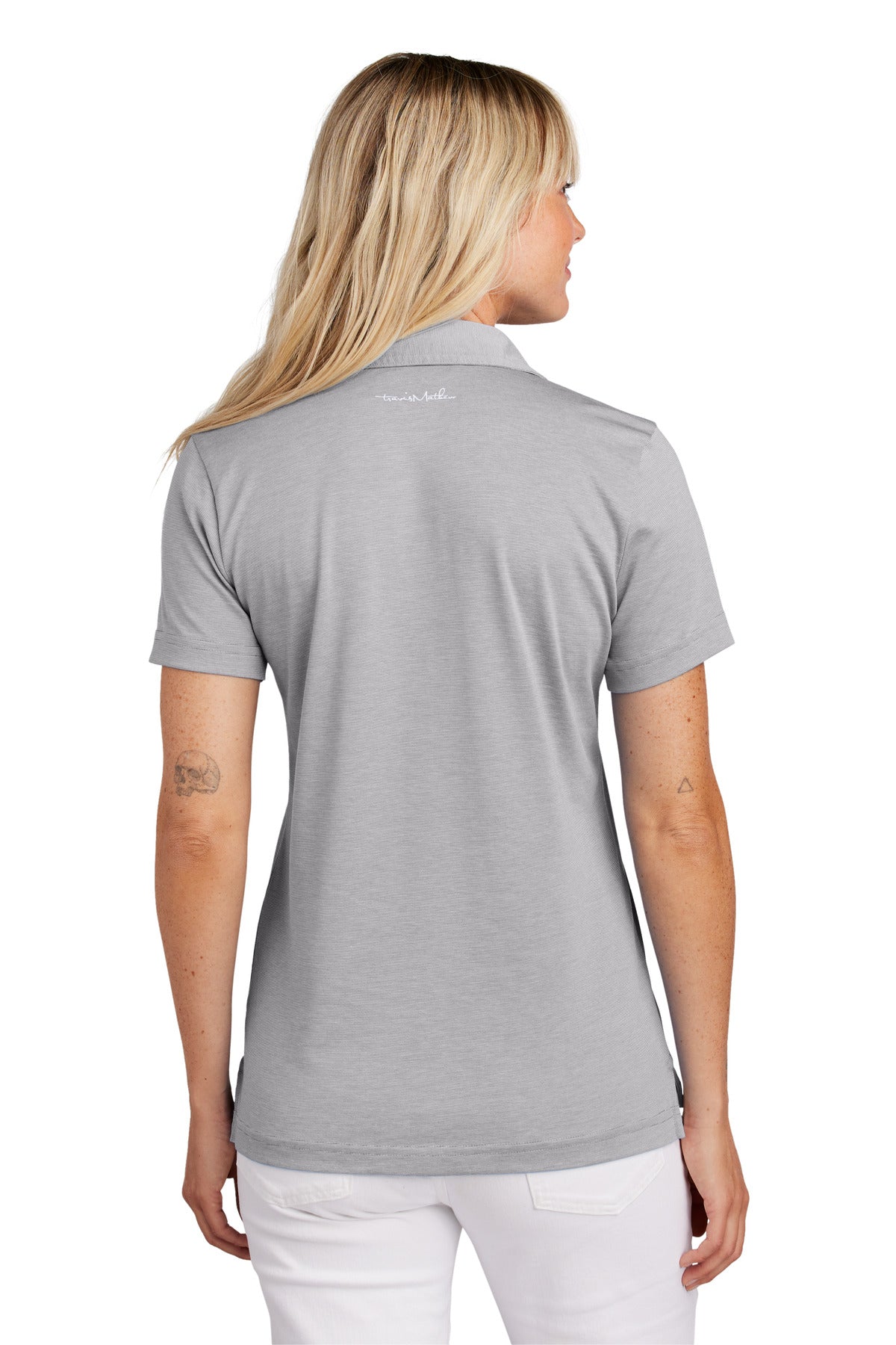 Custom Embroidered TravisMathew Women's Sunnyvale Polo TM1LD005,Light Grey Heather