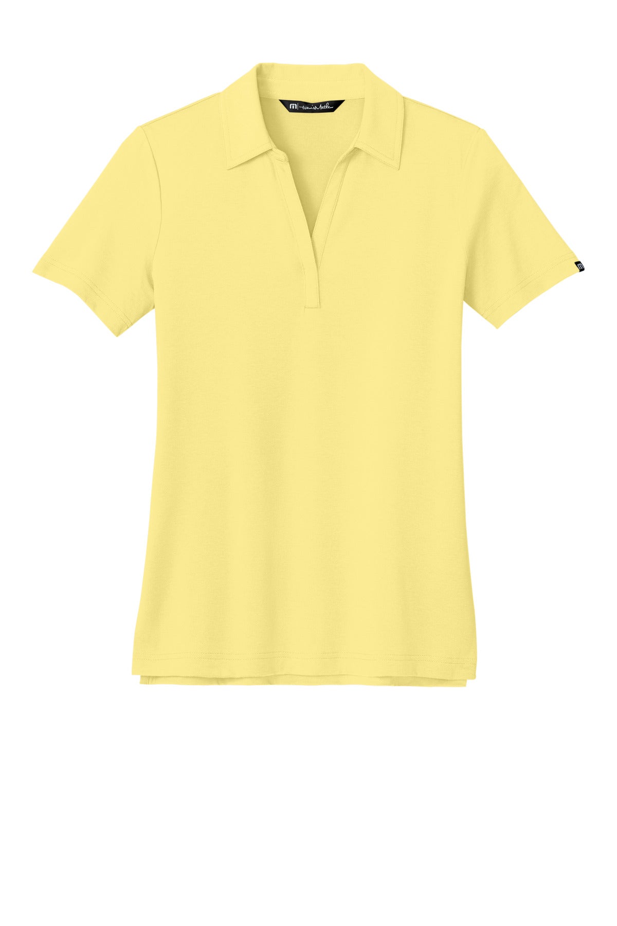Custom Embroidered TravisMathew Polos/Knits in Pale Yellow