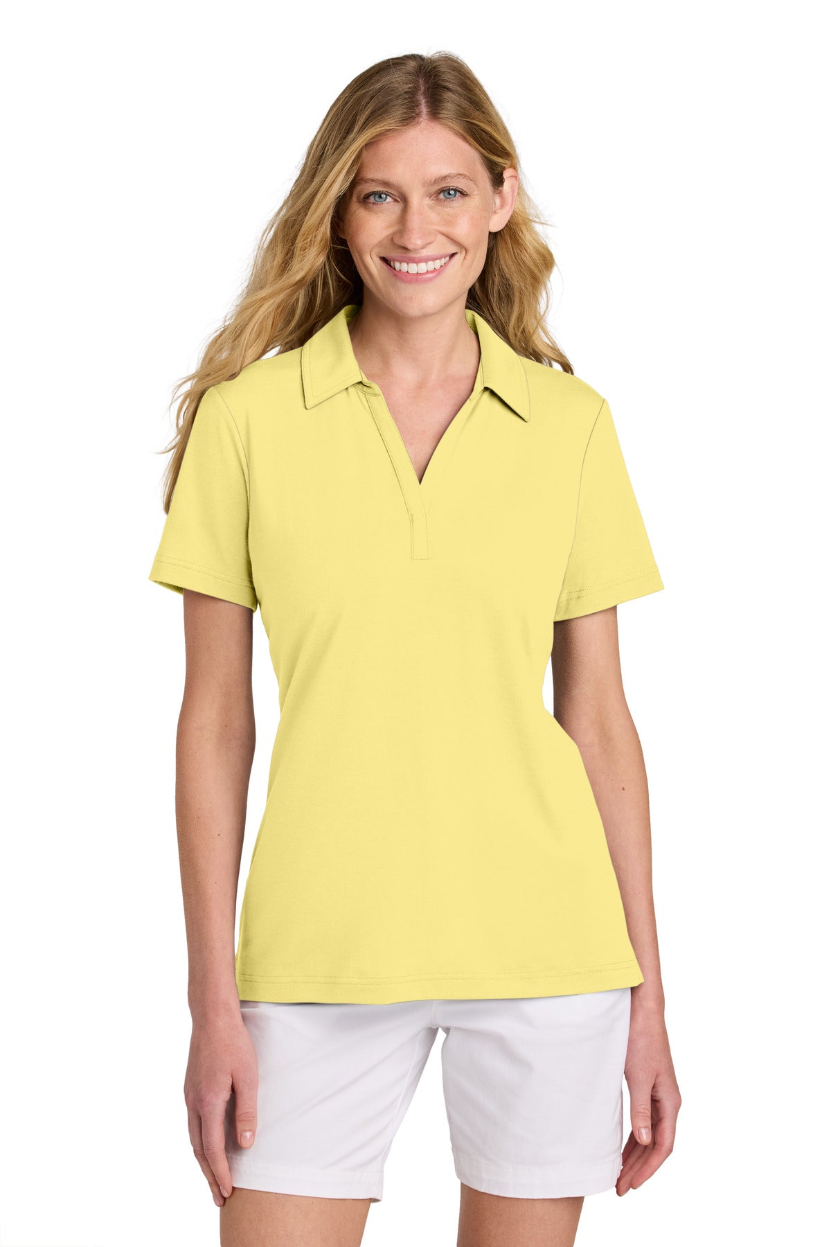 Custom Embroidered TravisMathew Polos/Knits in Pale Yellow