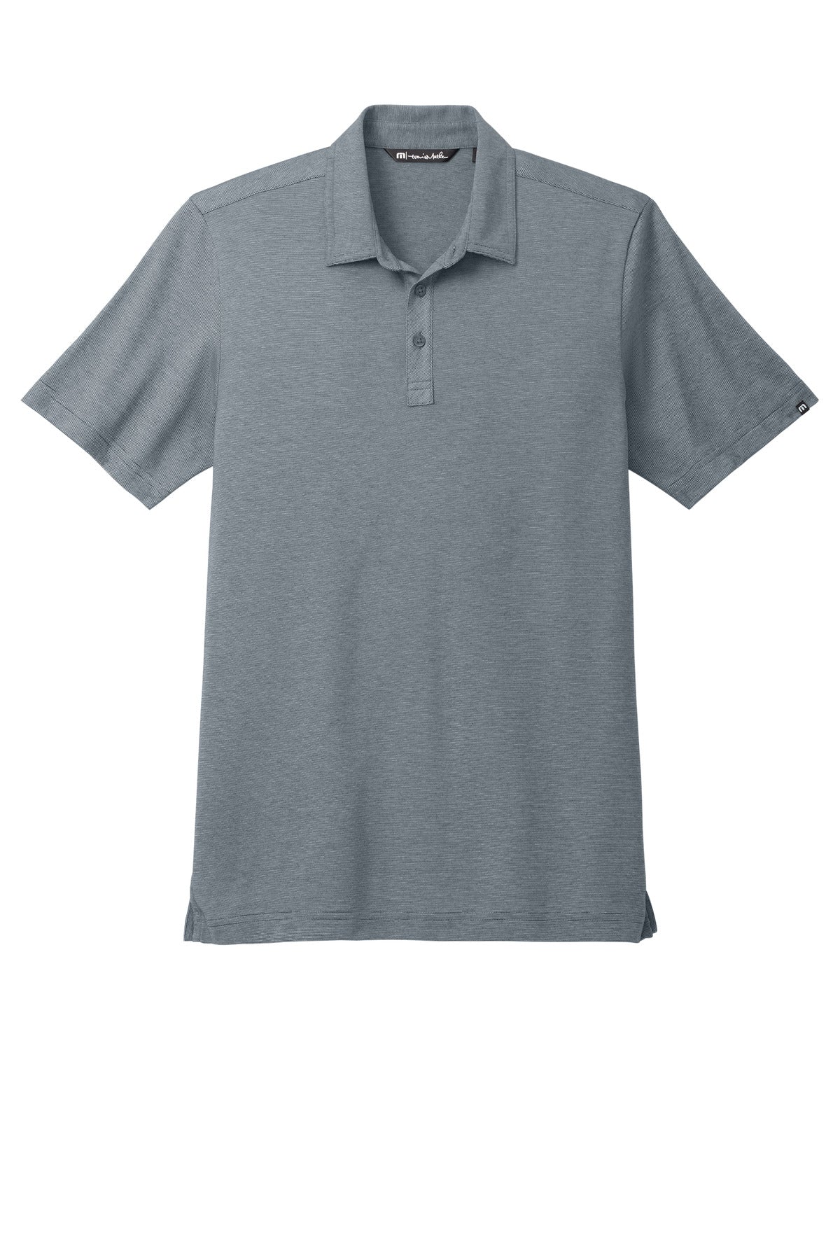 Custom Embroidered TravisMathew Polos/Knits in Blue Nights Heather