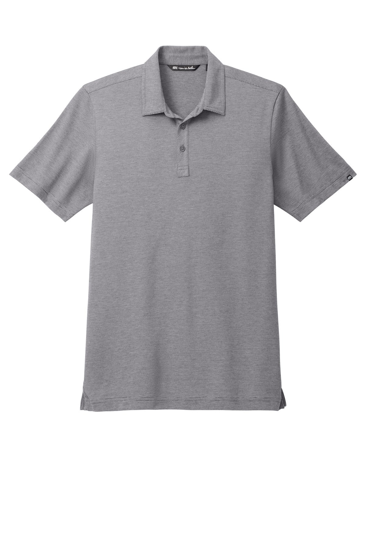 Custom Embroidered TravisMathew Polos/Knits in Dark Grey Heather