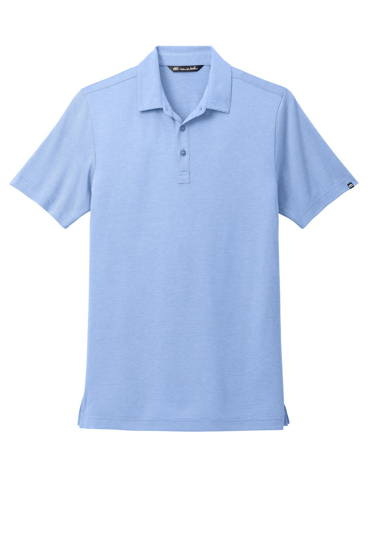 Custom Embroidered TravisMathew Polos/Knits in Strong Blue Heather