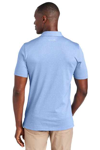 Custom Embroidered TravisMathew Polos/Knits in Strong Blue Heather