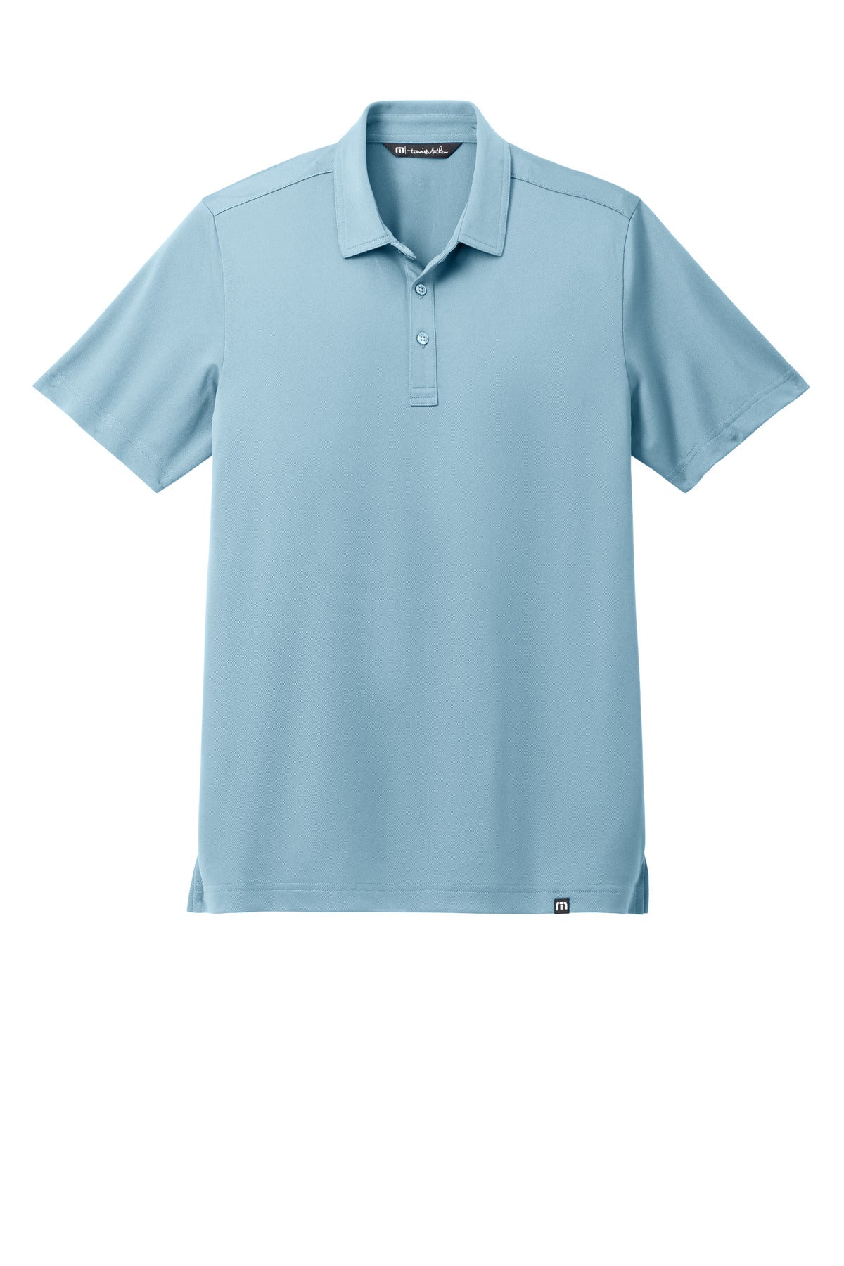 Custom Embroidered TravisMathew Polos/Knits in Light Denim Blue