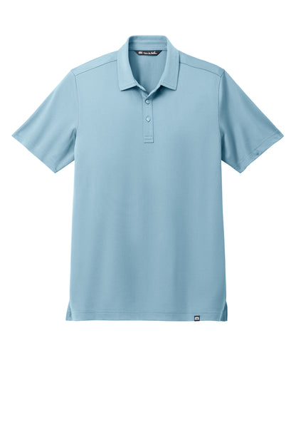 Custom Embroidered TravisMathew Polos/Knits in Light Denim Blue