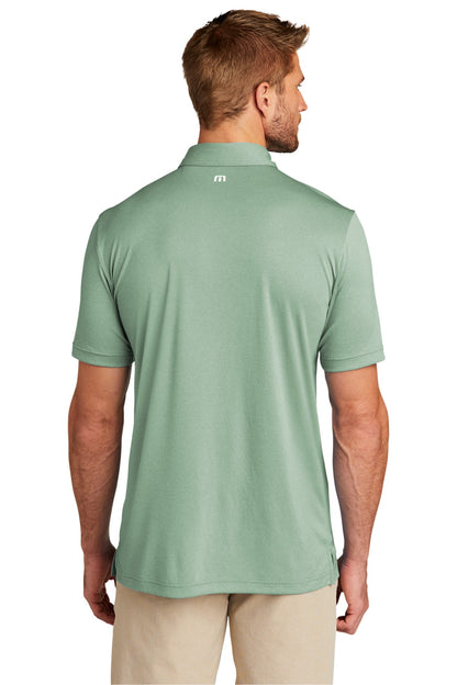 Custom Embroidered TravisMathew Coto Performance Polo. TM1MU410,Beryl Green Heather