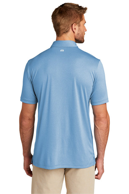 Custom Embroidered TravisMathew Coto Performance Polo. TM1MU410,Brilliant Blue Heather
