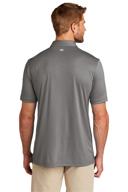 Custom Embroidered TravisMathew Coto Performance Polo. TM1MU410,Quiet Shade Grey/ Black