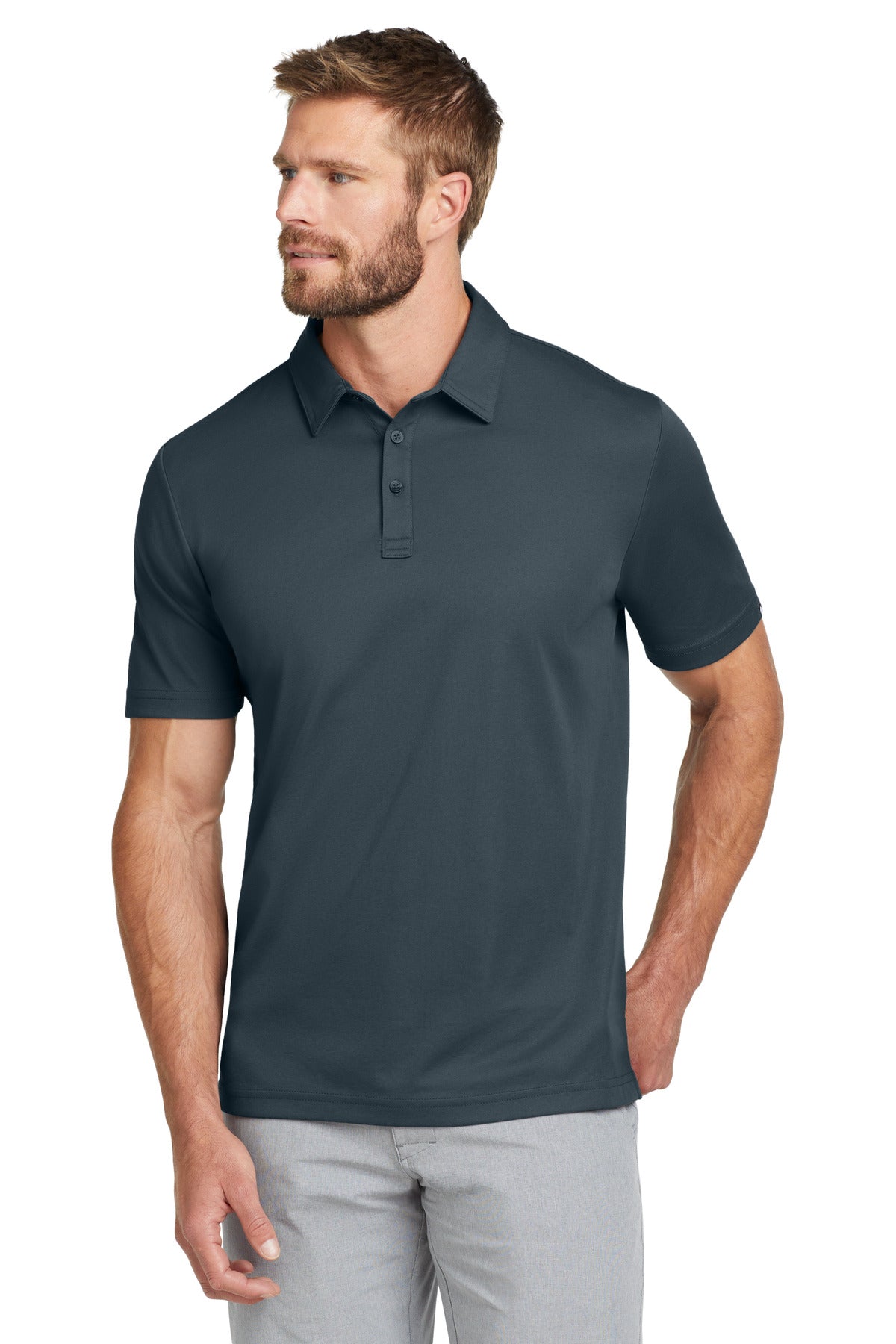 Custom Embroidered TravisMathew Polos/Knits in Blue Nights