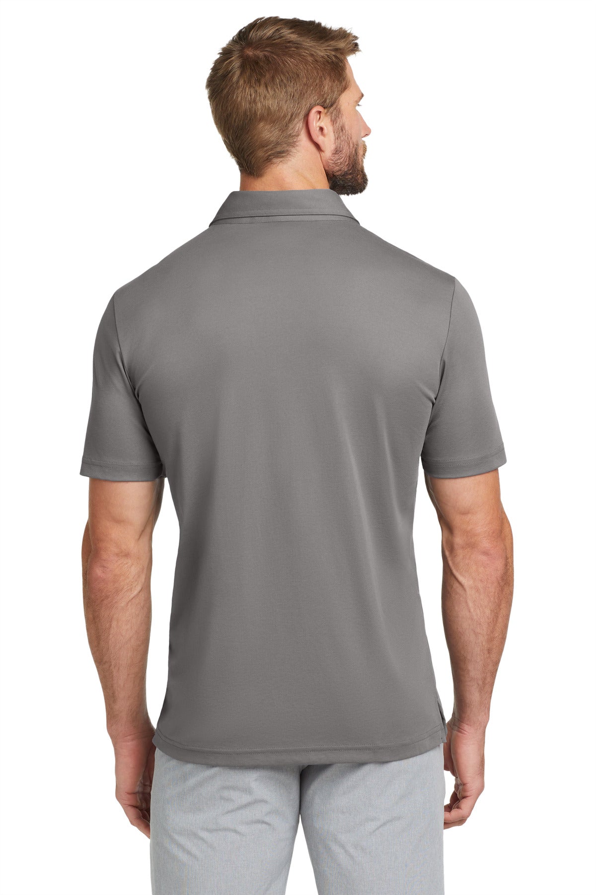 Custom Embroidered TravisMathew Oceanside Solid Polo. TM1MU411,Quiet Shade Grey