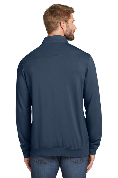 Custom Embroidered TravisMathew Newport 1/4-Zip Fleece. TM1MU419,Blue Nights