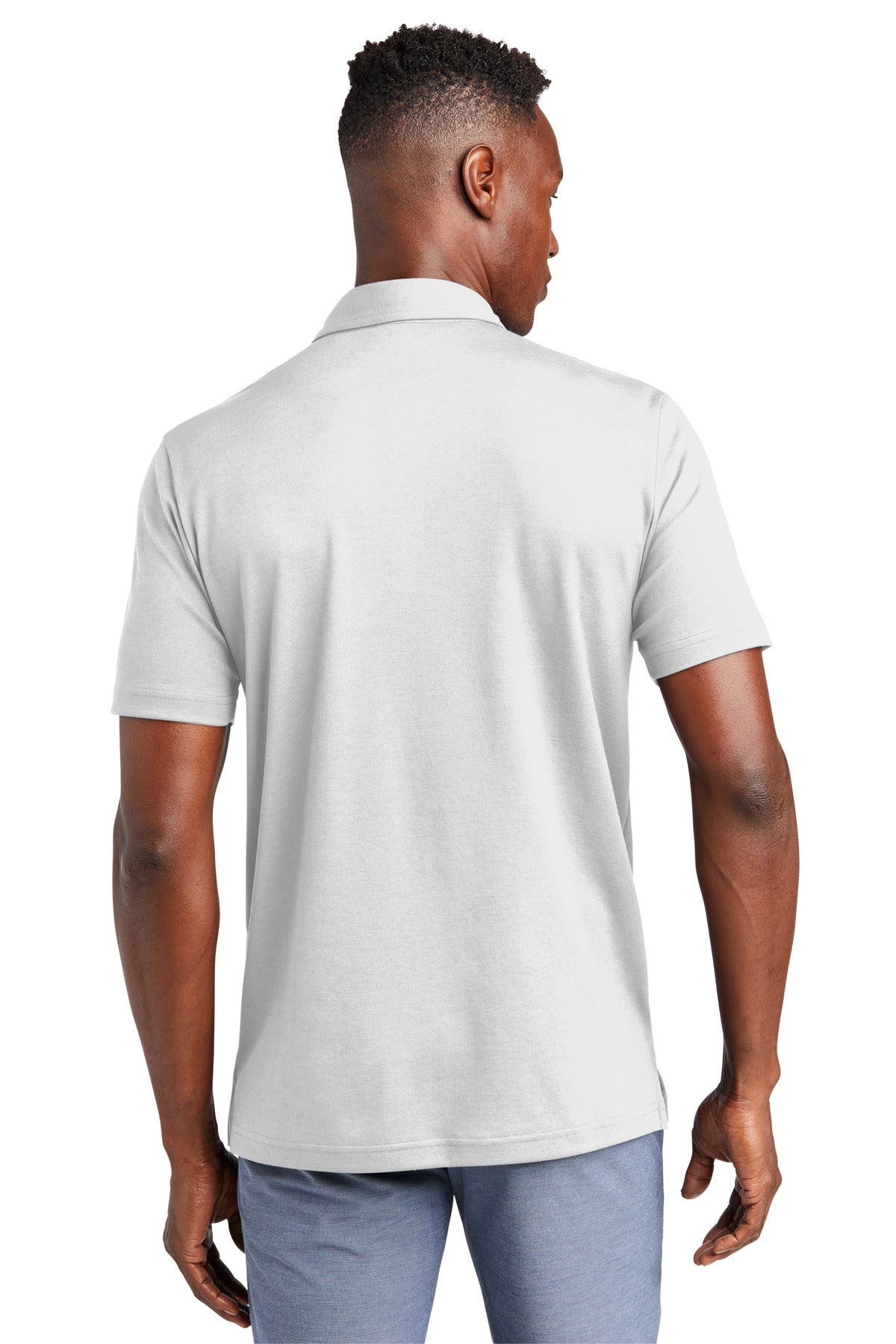 Custom Embroidered TravisMathew Monterey Chest Stripe Polo TM1MW450,White