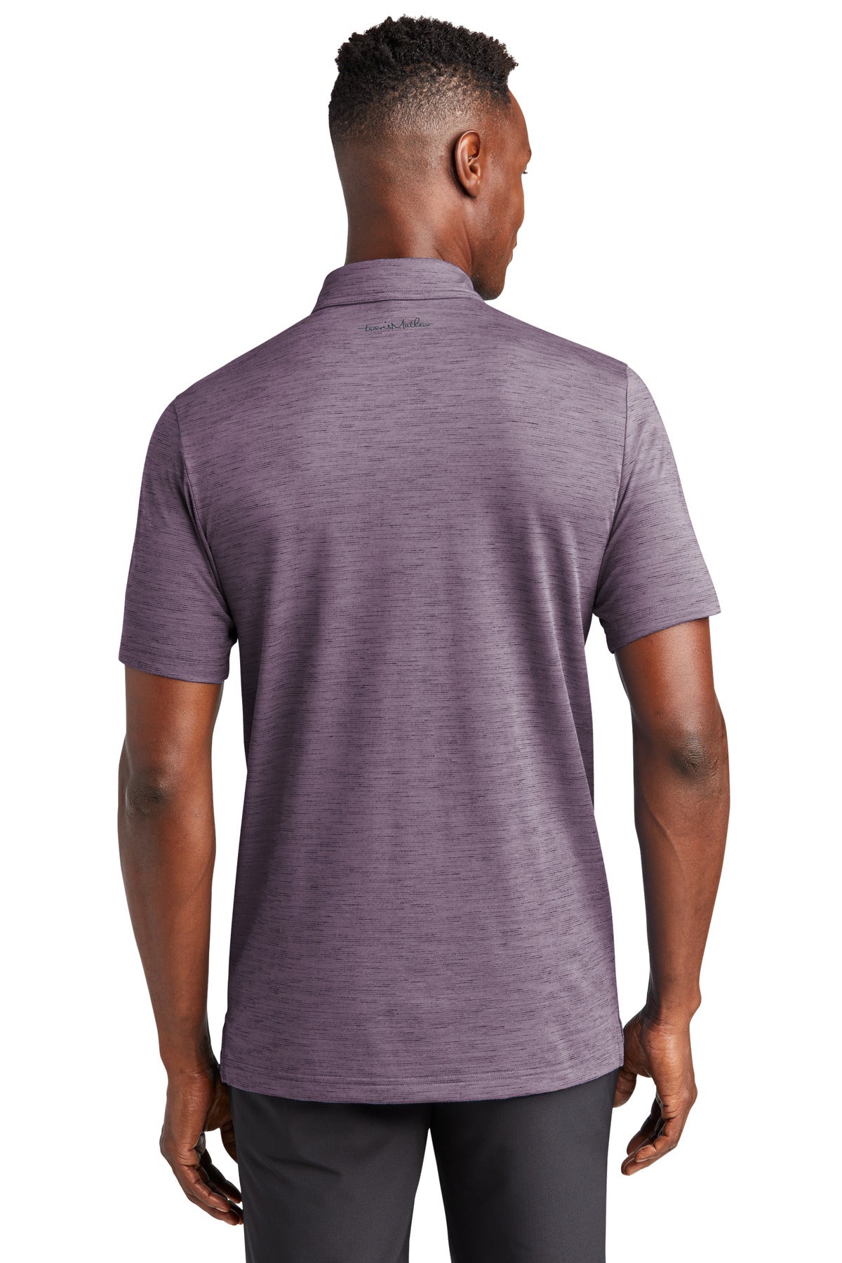 Custom Embroidered TravisMathew Auckland Slub Polo TM1MW451,Purple Sage
