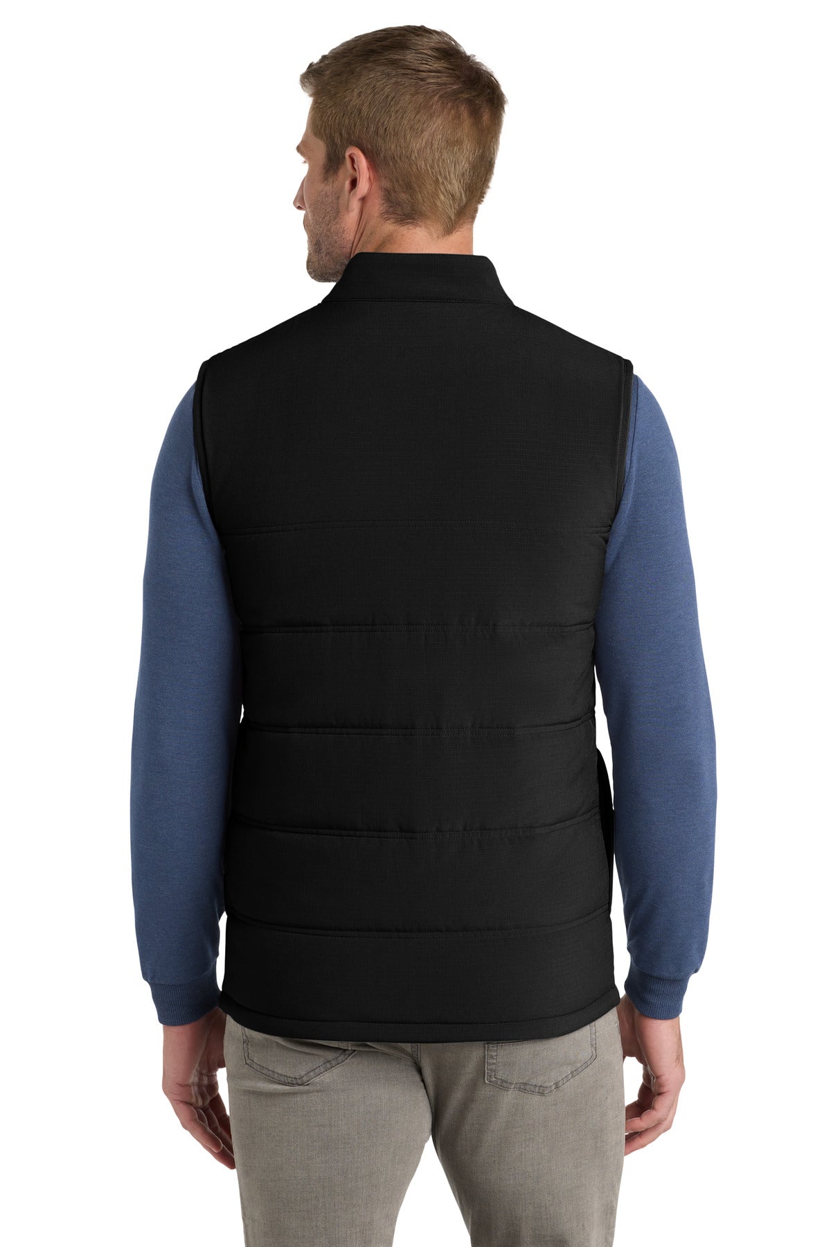 Custom Embroidered TravisMathew Cold Bay Vest TM1MW453,Black