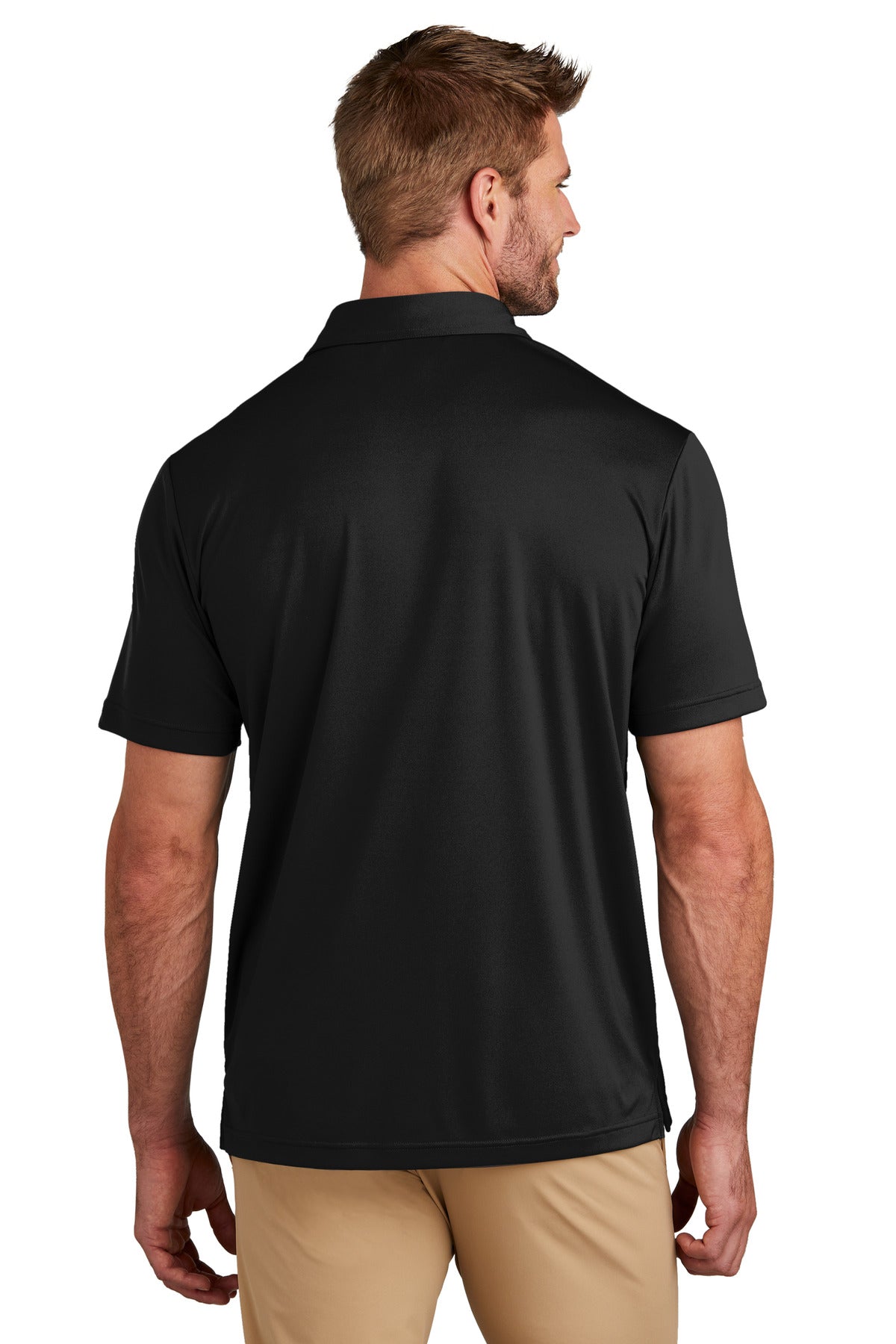 Custom Embroidered TravisMathew Coto Performance Chest Stripe Polo TM1MY400,Black