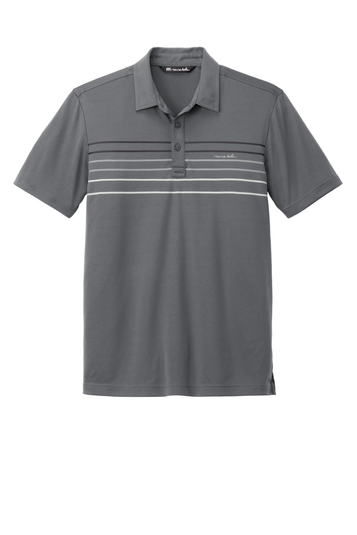 Custom Embroidered TravisMathew Polos/Knits in Dark Grey