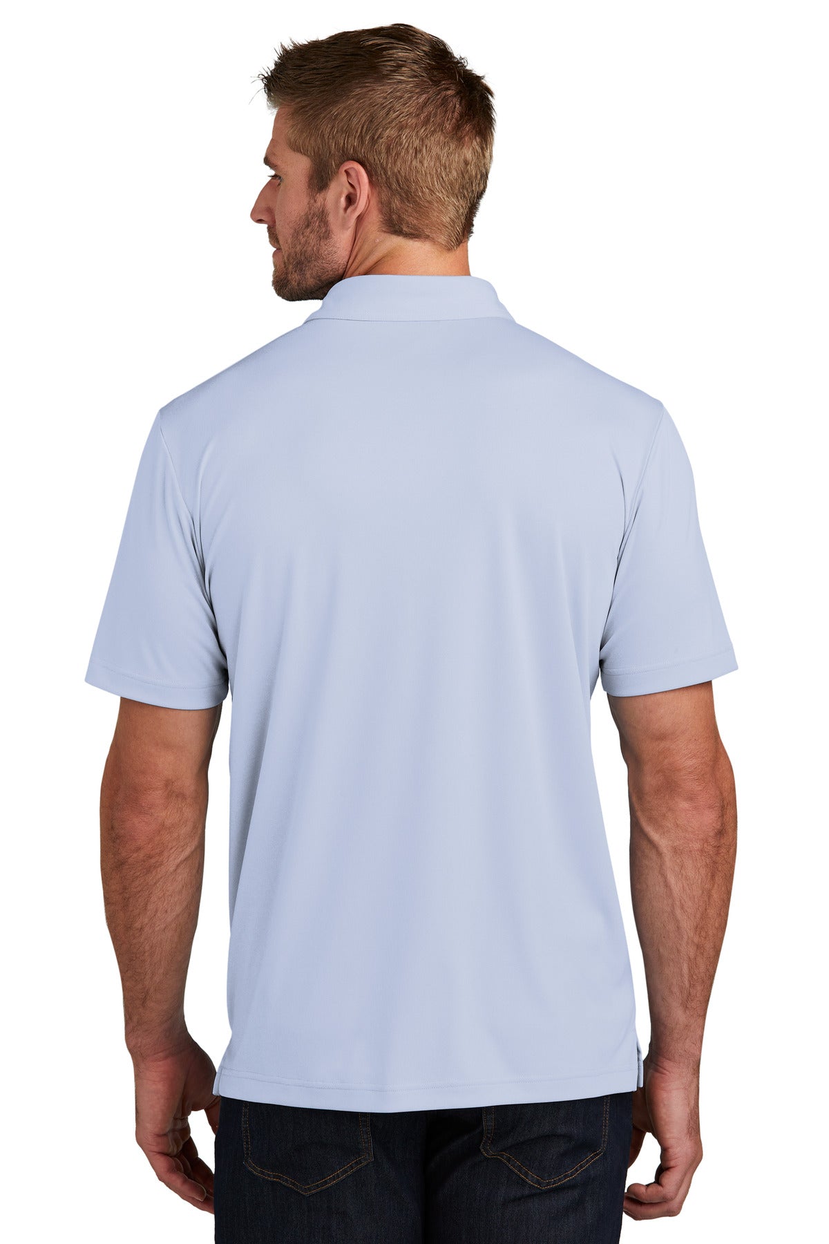 Custom Embroidered TravisMathew Coto Performance Chest Stripe Polo TM1MY400,Kentucky Blue Heather