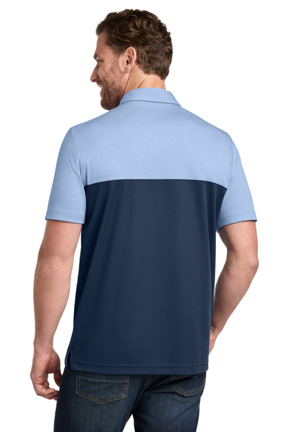 Custom Embroidered TravisMathew Polos/Knits in Riviera Heather/ Blue Nights