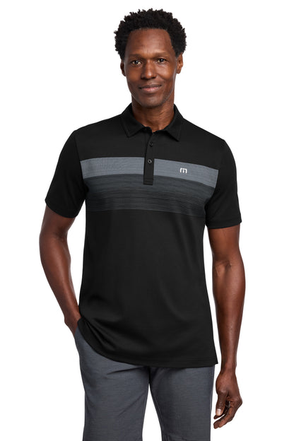 Custom Embroidered TravisMathew Polos/Knits in Black