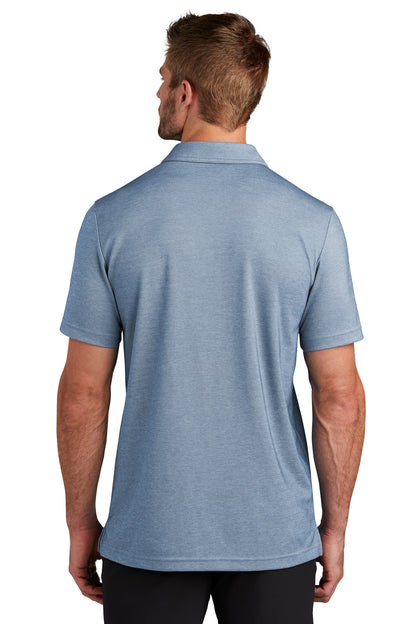 Custom Embroidered TravisMathew Coastal Chest Stripe Polo TM1MY402,Opal Blue Heather