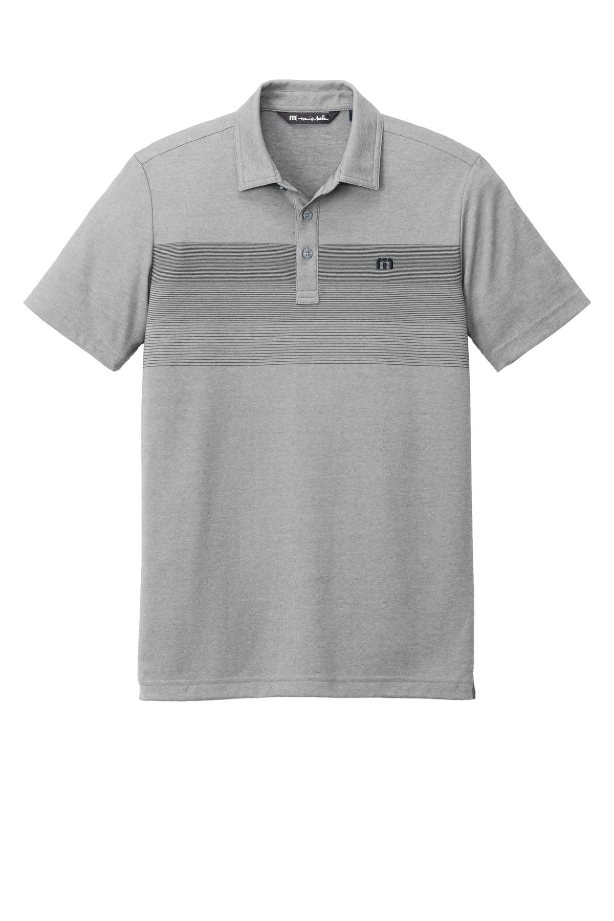 Custom Embroidered TravisMathew Polos/Knits in Quiet Shade Grey Heather