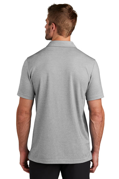 Custom Embroidered TravisMathew Coastal Chest Stripe Polo TM1MY402,Quiet Shade Grey Heather