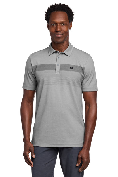 Custom Embroidered TravisMathew Polos/Knits in Quiet Shade Grey Heather