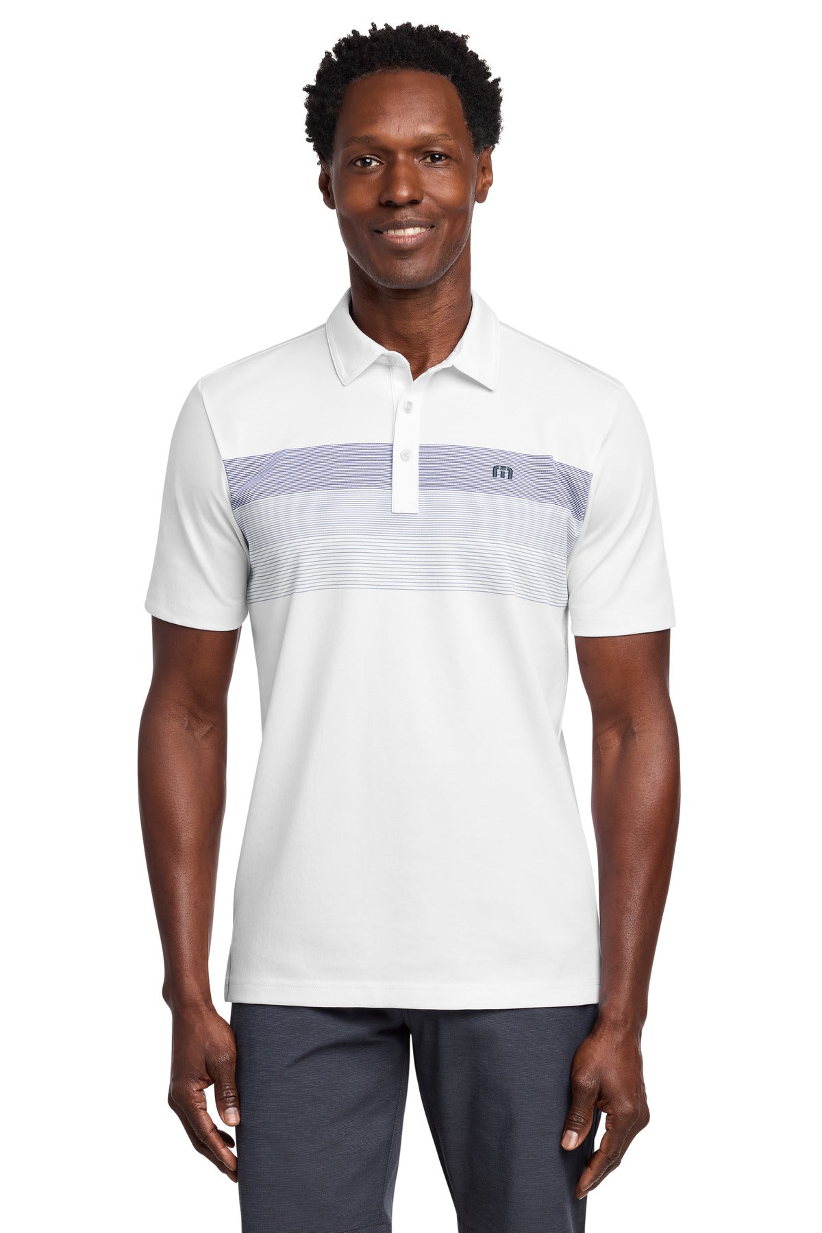 Custom Embroidered TravisMathew Polos/Knits in White