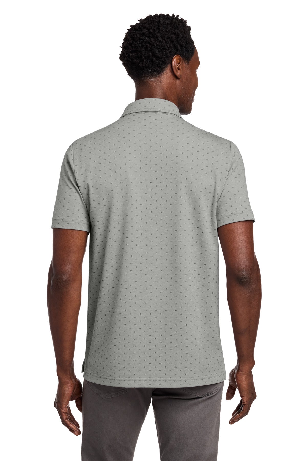 Custom Embroidered TravisMathew Polos/Knits in Quiet Shade Grey Heather/ Dark Grey