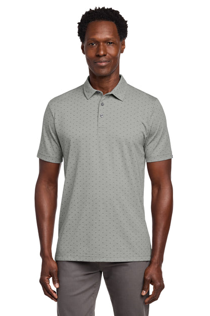 Custom Embroidered TravisMathew Polos/Knits in Quiet Shade Grey Heather/ Dark Grey