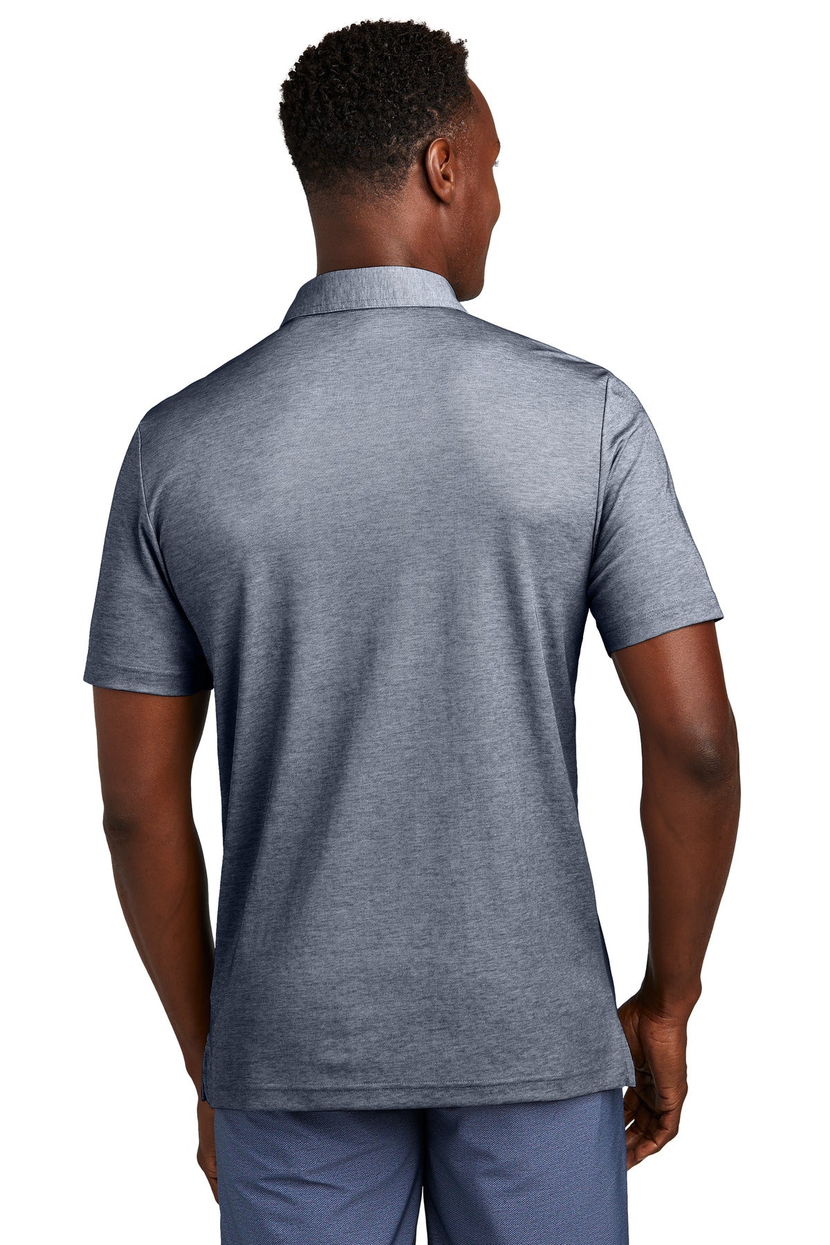 Custom Embroidered TravisMathew Oceanside Heather Pocket Polo TM1MY404,Blue Nights Heather