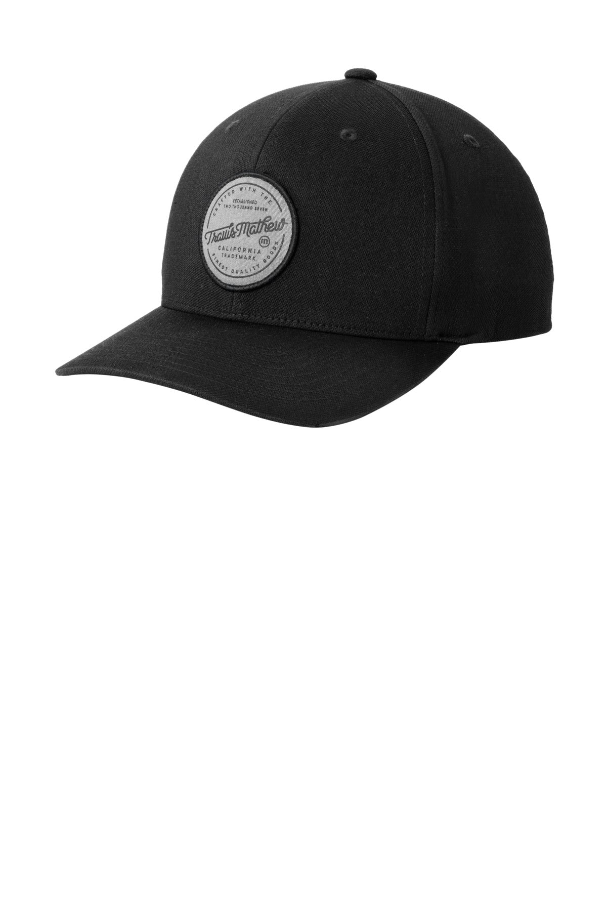 Custom Embroidered TravisMathew Caps in Black