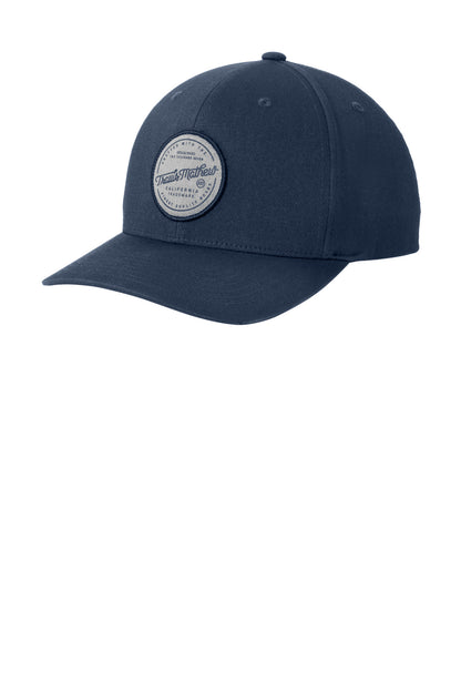 Custom Embroidered TravisMathew Caps in Blue Nights
