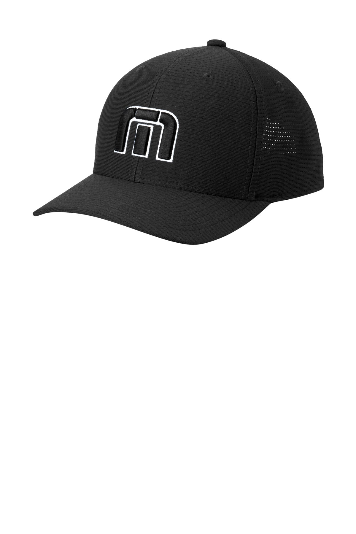 Custom Embroidered TravisMathew Caps in Black