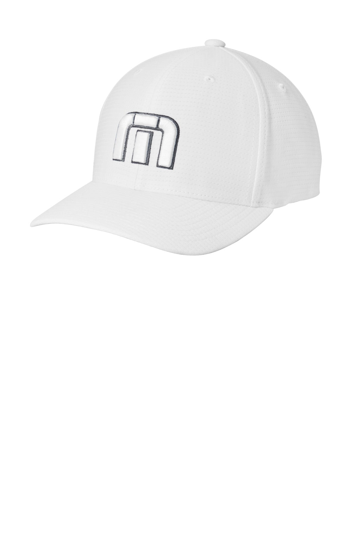 Custom Embroidered TravisMathew Caps in White