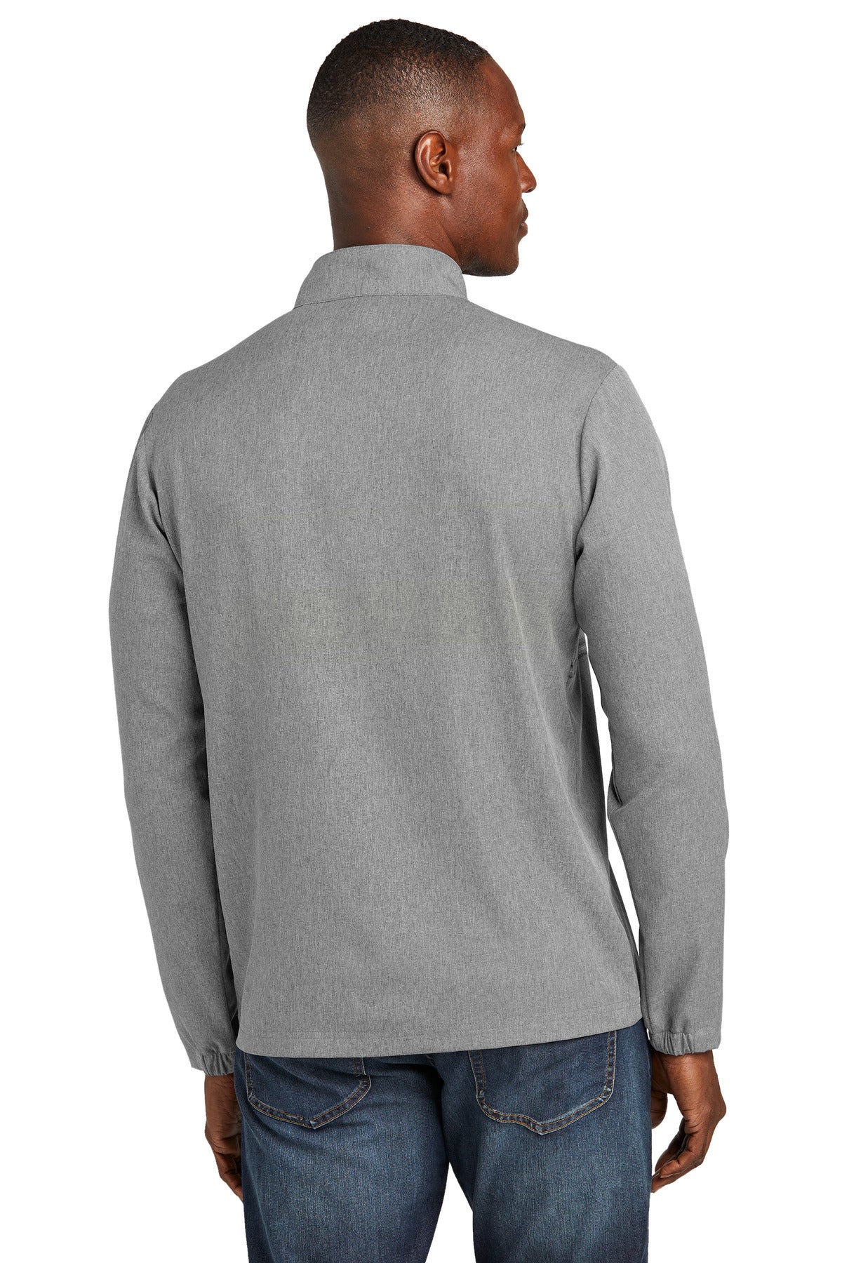 Custom Embroidered TravisMathew Balboa Chest Stripe 1/4-Zip TM1MZ340,Dark Grey Heather