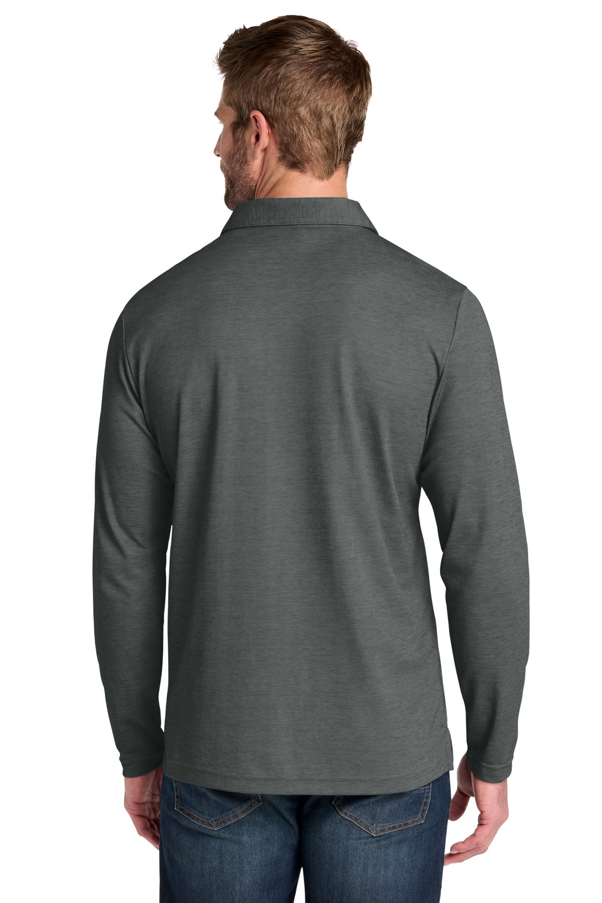 Custom Embroidered TravisMathew Polos/Knits in Black Heather
