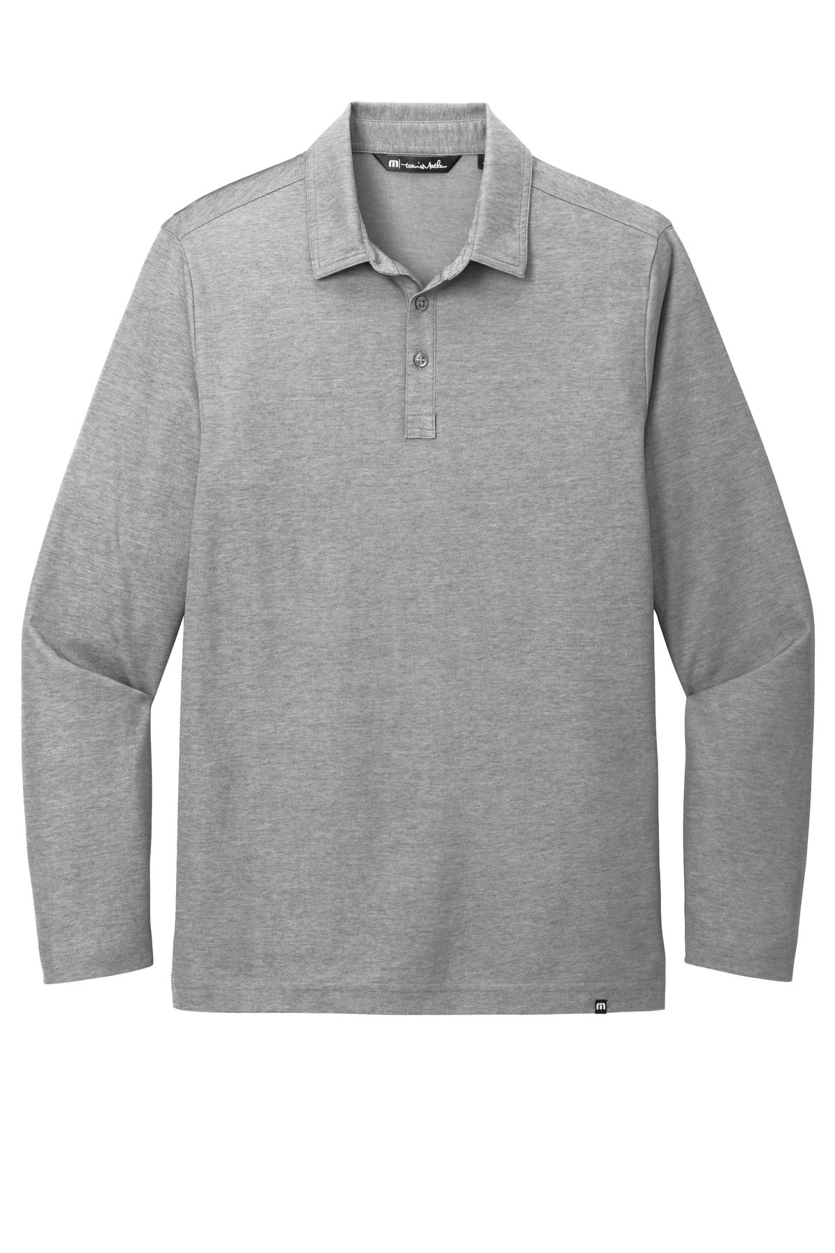 Custom Embroidered TravisMathew Polos/Knits in Quiet Shade Grey Heather