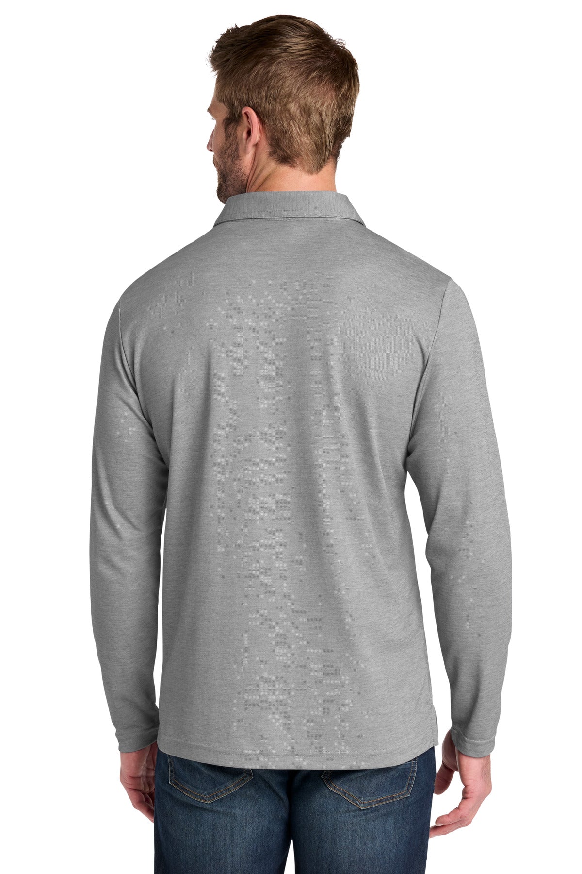 Custom Embroidered TravisMathew Polos/Knits in Quiet Shade Grey Heather