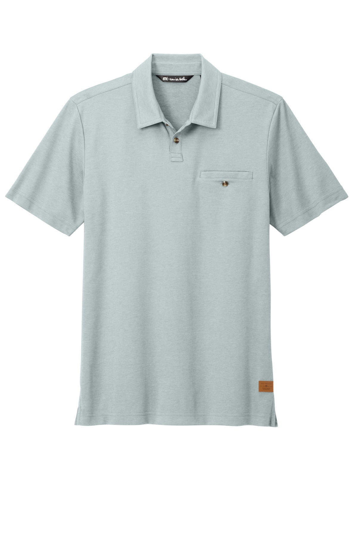 Custom Embroidered TravisMathew Polos/Knits in Balsam Green Heather