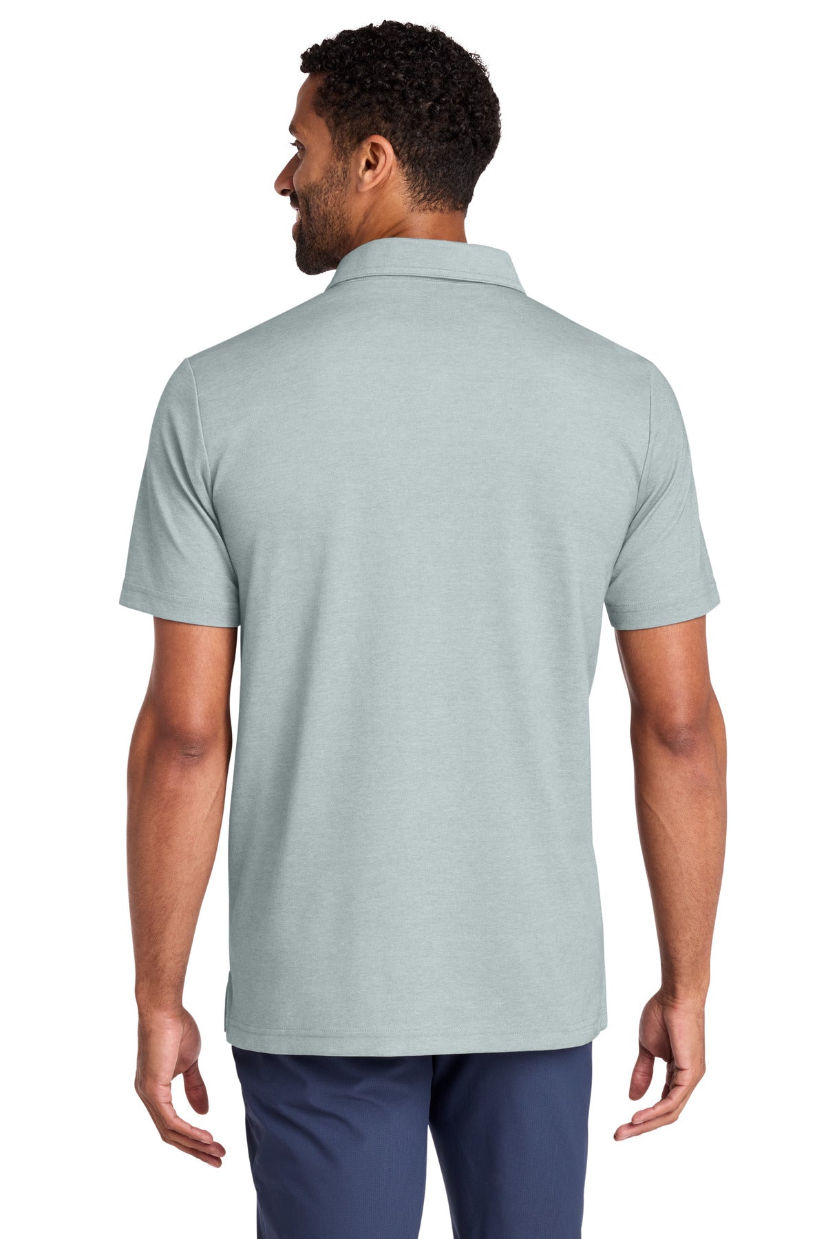 Custom Embroidered TravisMathew Polos/Knits in Balsam Green Heather