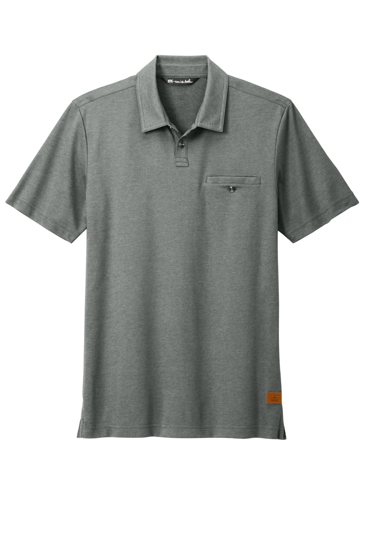 Custom Embroidered TravisMathew Polos/Knits in Black Heather