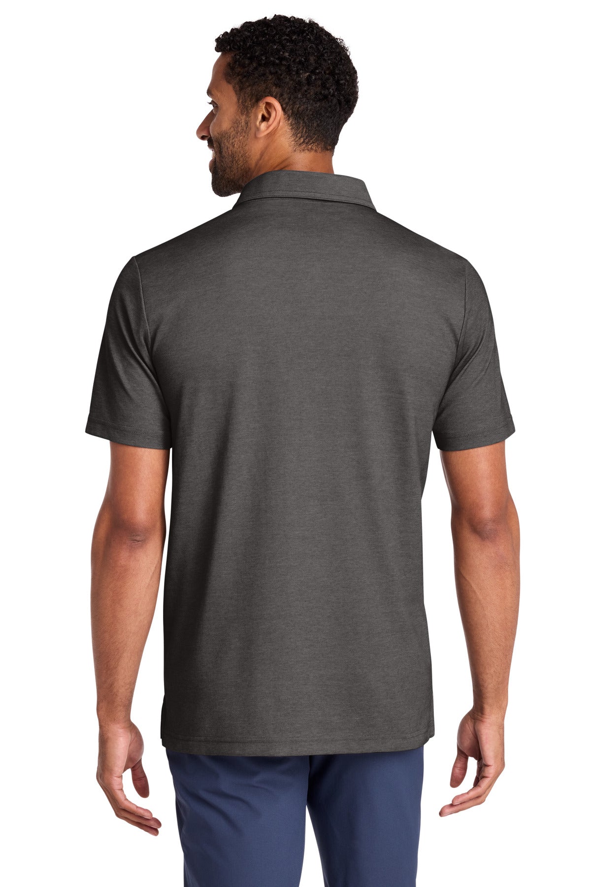 Custom Embroidered TravisMathew Polos/Knits in Black Heather