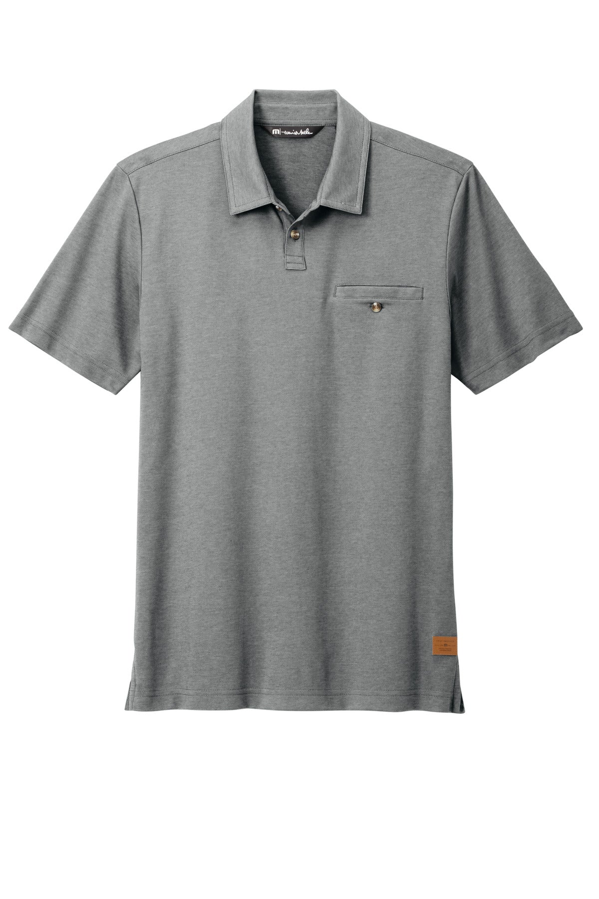 Custom Embroidered TravisMathew Polos/Knits in Grey Heather